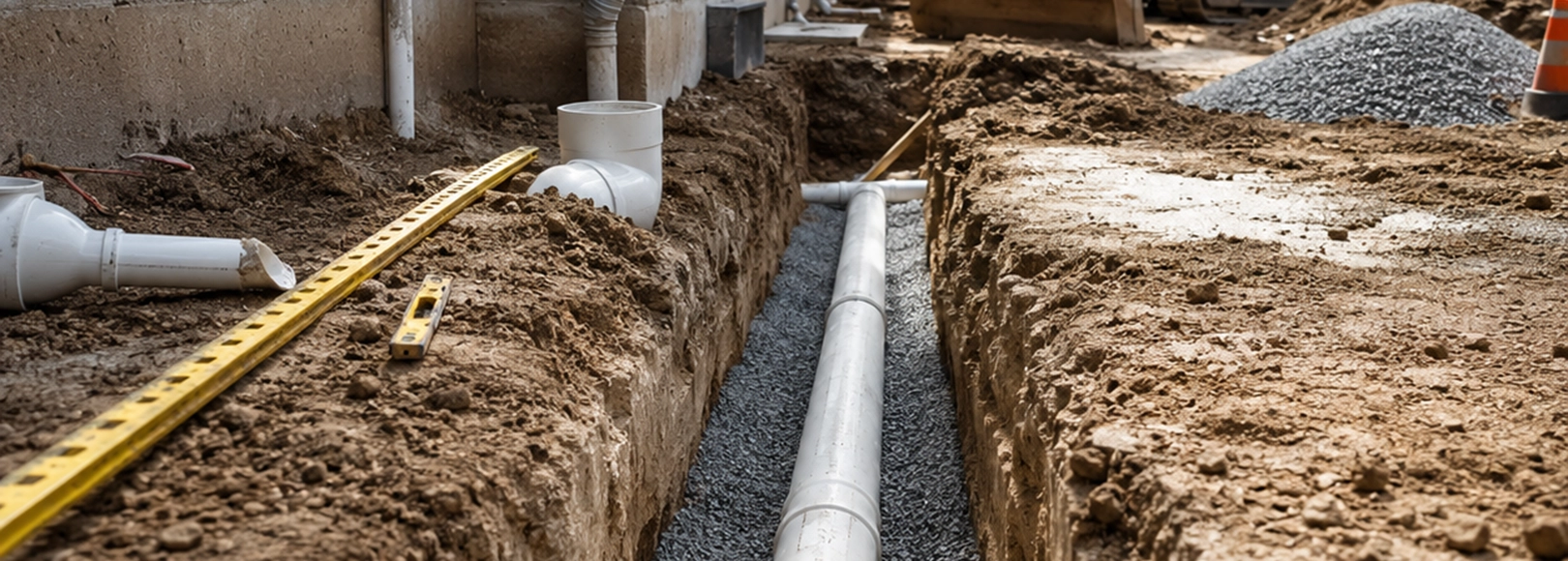 Sewer line installation