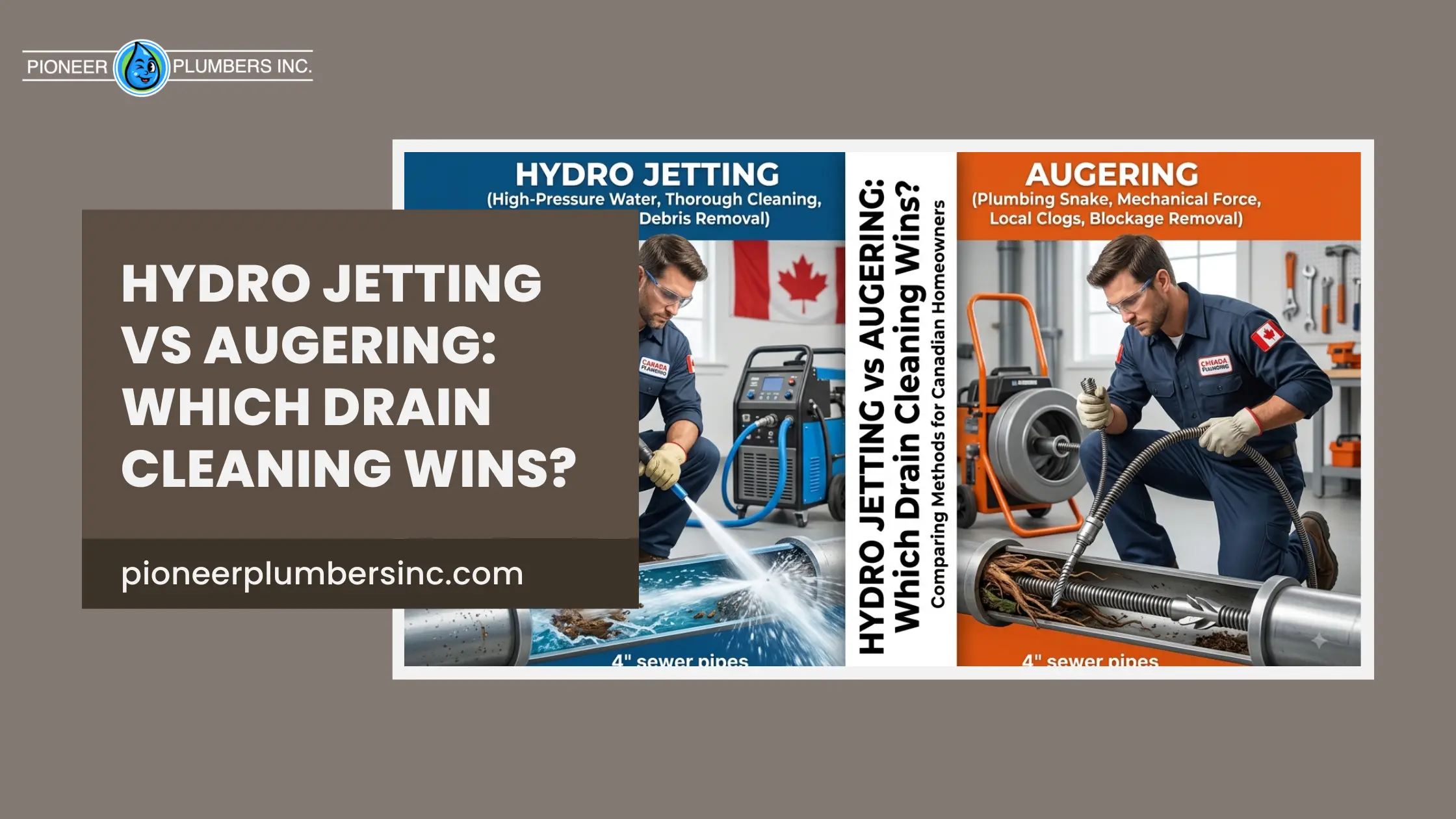 Hydro Jetting Vs Augering Which Drain Cleaning Wins